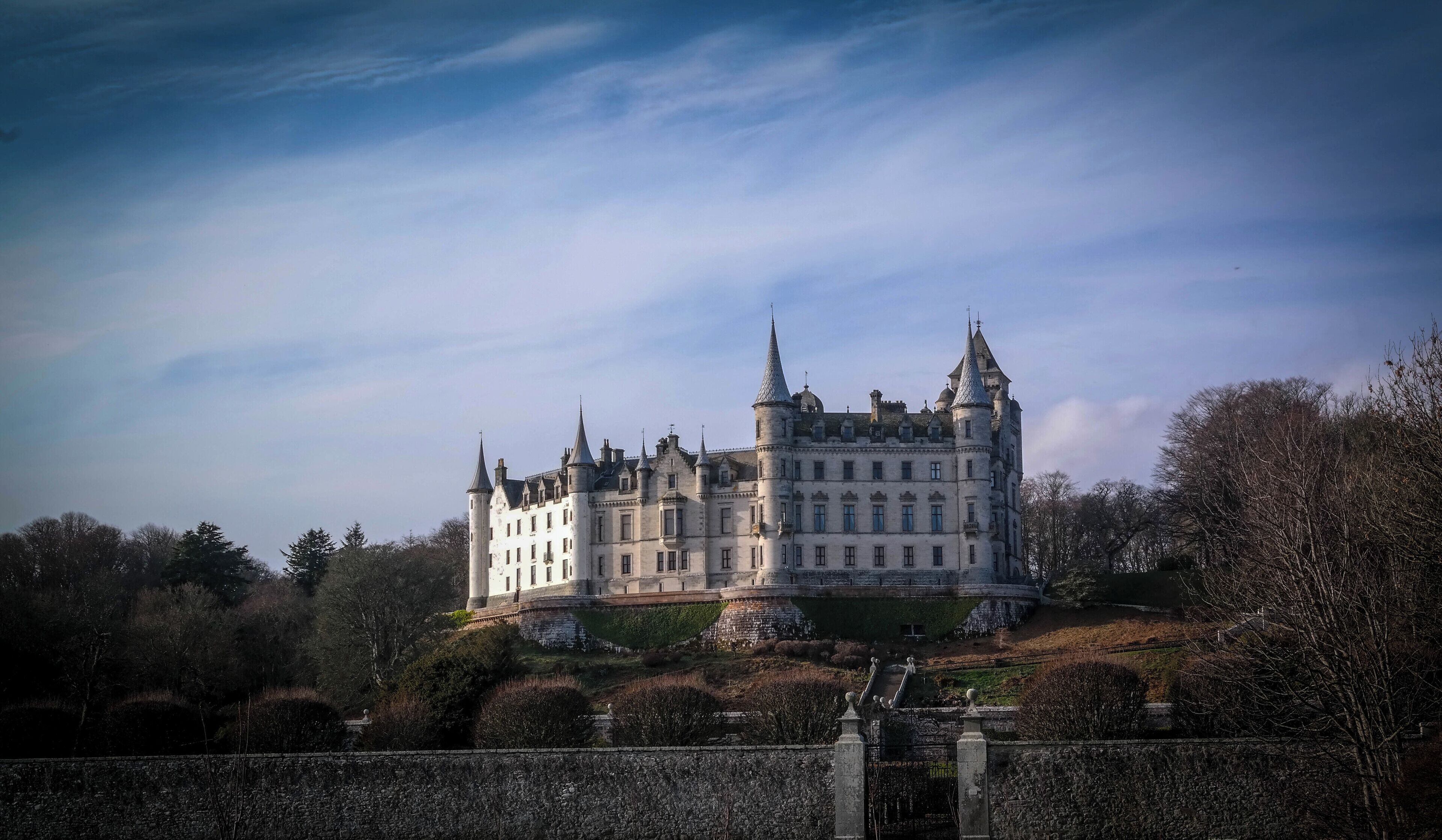 Stunning country house residence of successive Earls of Sutherland. It was amazing to see a building of this scale and grandeur in such a remote place.