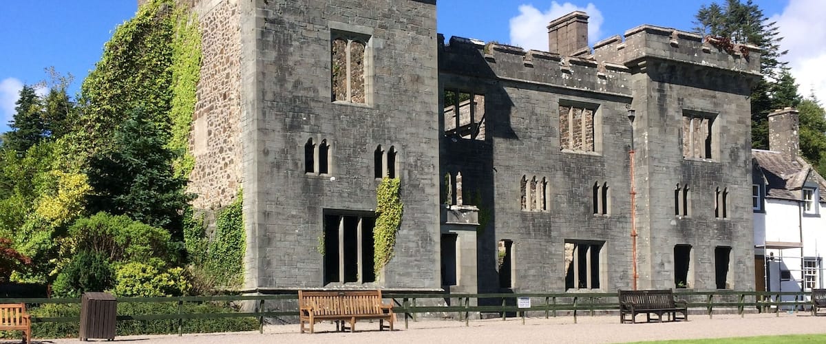 lovely gardens and museum at ruined castle