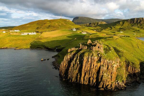 Taken with a DJI phantom 4 pro. Sadly slowly falling into the sea and limited access. Taken just before sunset. #BVStrove #InStone