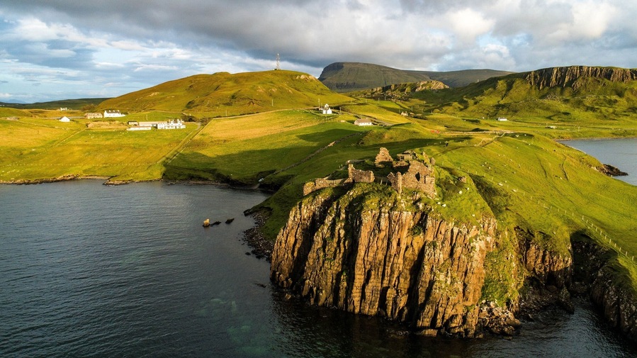 Taken with a DJI phantom 4 pro. Sadly slowly falling into the sea and limited access. Taken just before sunset. #BVStrove #InStone