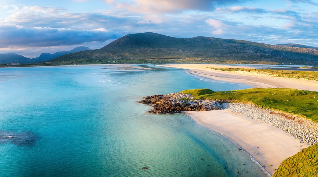 Beautiful Luskentyre beach from Seilebost on the Isle of Harris