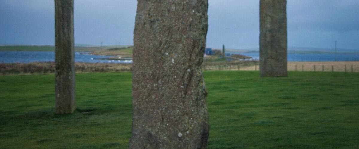 The Standing Stones of Stenness is a Neolithic monument five miles northeast of Stromness on the mainland of Orkney. #instone