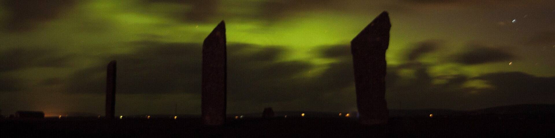 Standing Stones are always amazing, but a little Aurora Borealis is just the cherry on top!
Standing Stones of Stenness, on the Main Island of Orkney.