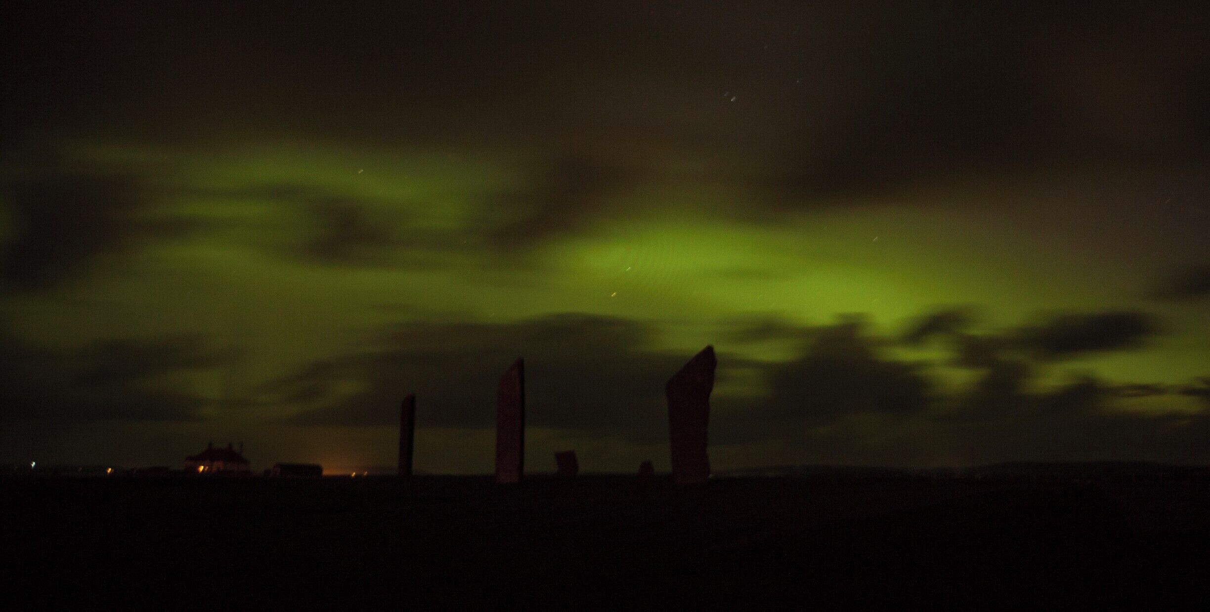 Standing Stones are always amazing, but a little Aurora Borealis is just the cherry on top!
Standing Stones of Stenness, on the Main Island of Orkney.