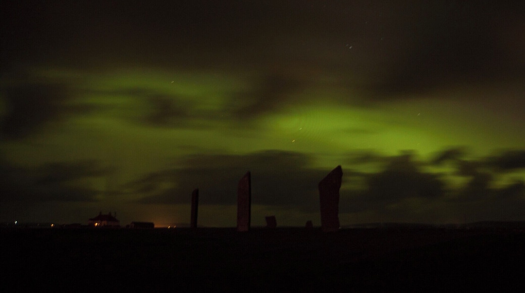 Standing Stones are always amazing, but a little Aurora Borealis is just the cherry on top!
Standing Stones of Stenness, on the Main Island of Orkney.