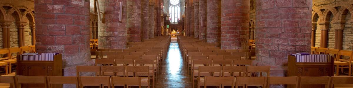 St. Magnus Cathedral featuring heritage architecture, interior views and heritage elements