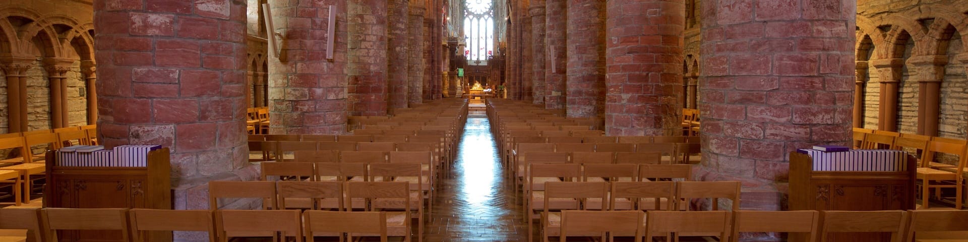 St. Magnus Cathedral featuring heritage architecture, interior views and heritage elements