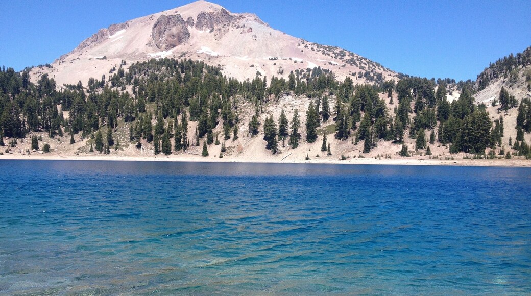 Lake Helen with Lassen Peak behind…the water was beautiful! #nationalpark