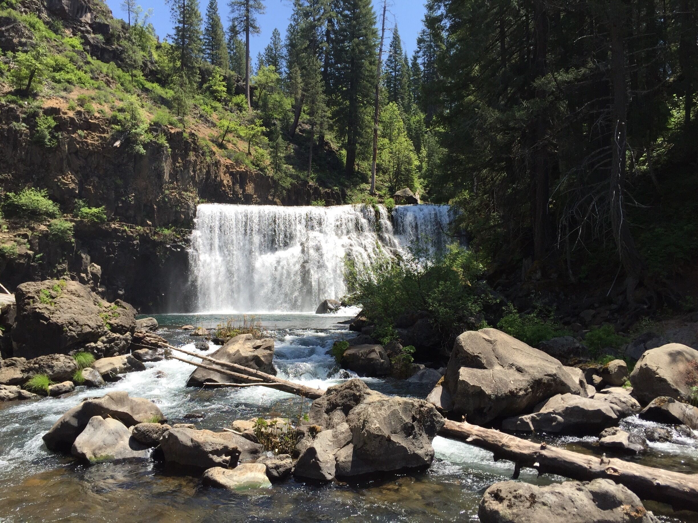 Mc Arthur middle water falls in Mt Shasta,CA 