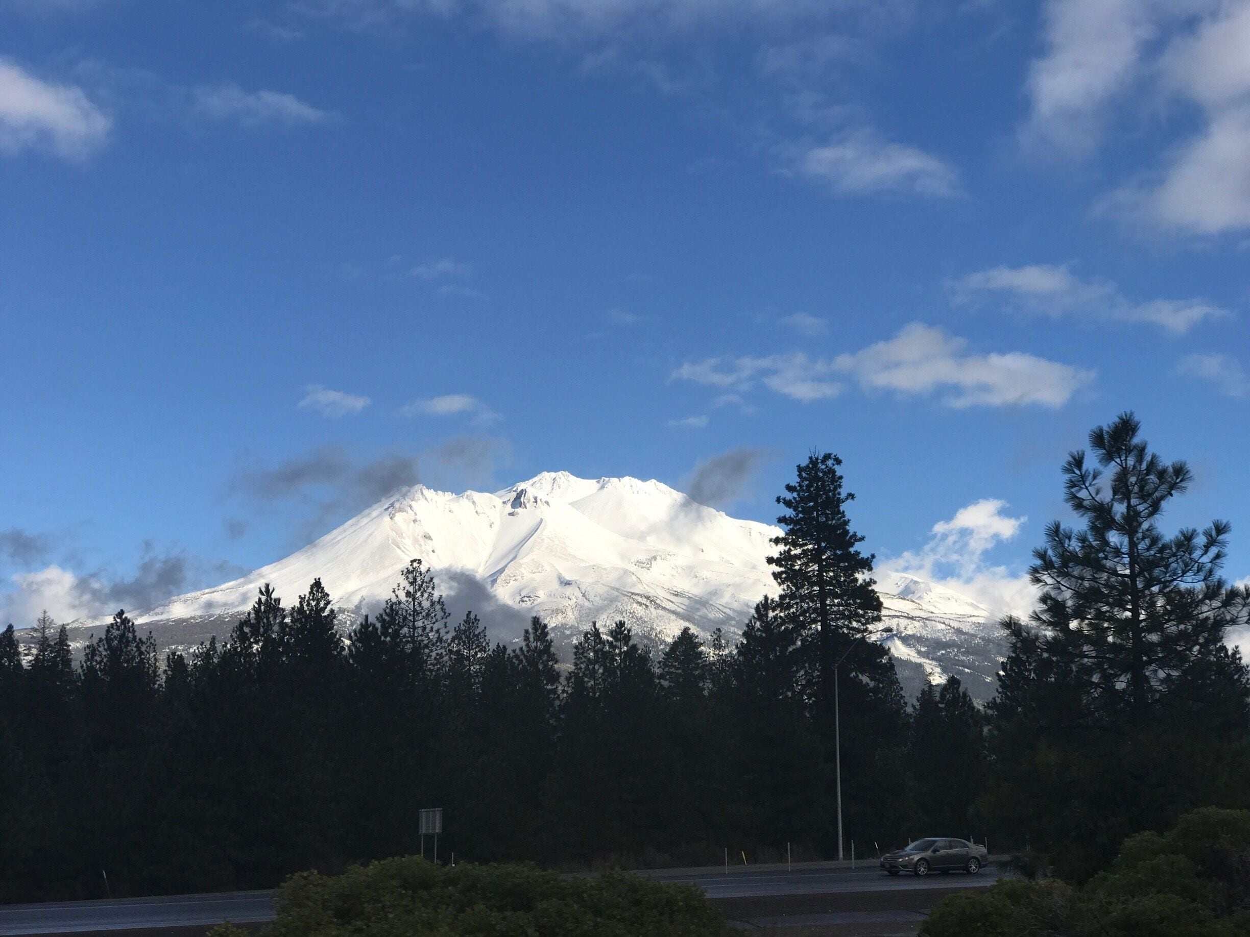 Drive by of Mount Shasta! #winterwonders