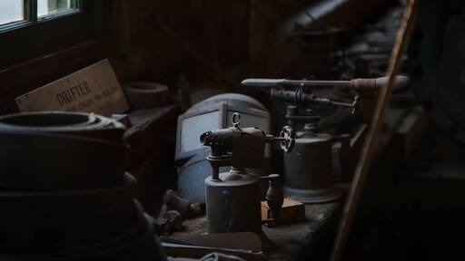 Looking into the machine shop