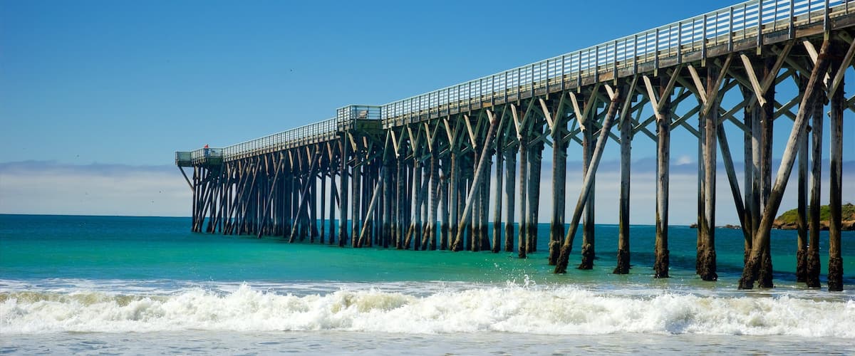 San Simeon Pier featuring general coastal views