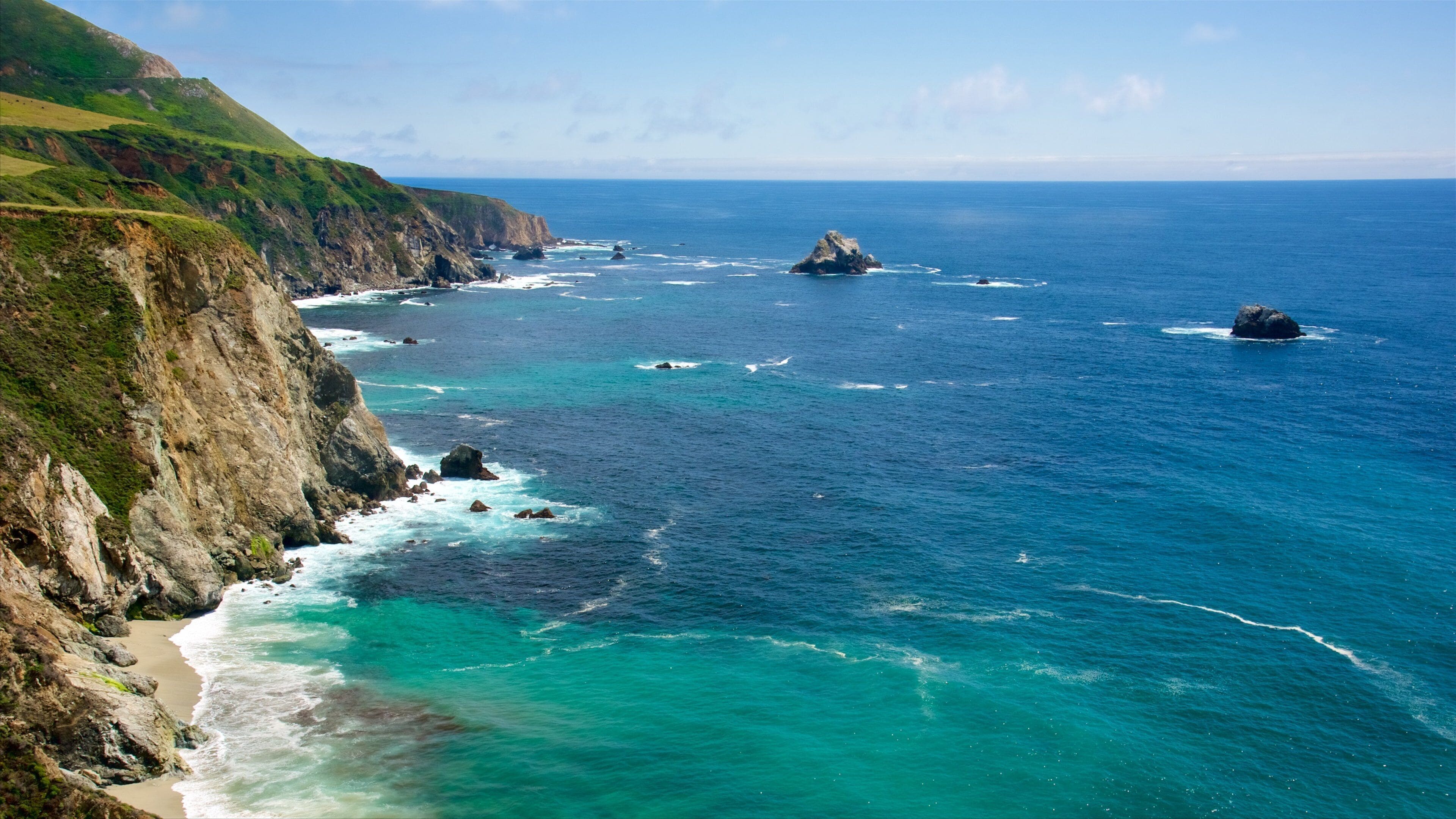 Bixby Bridge featuring maisemat, yleiset rantanäkymät ja kallioinen rannikko
