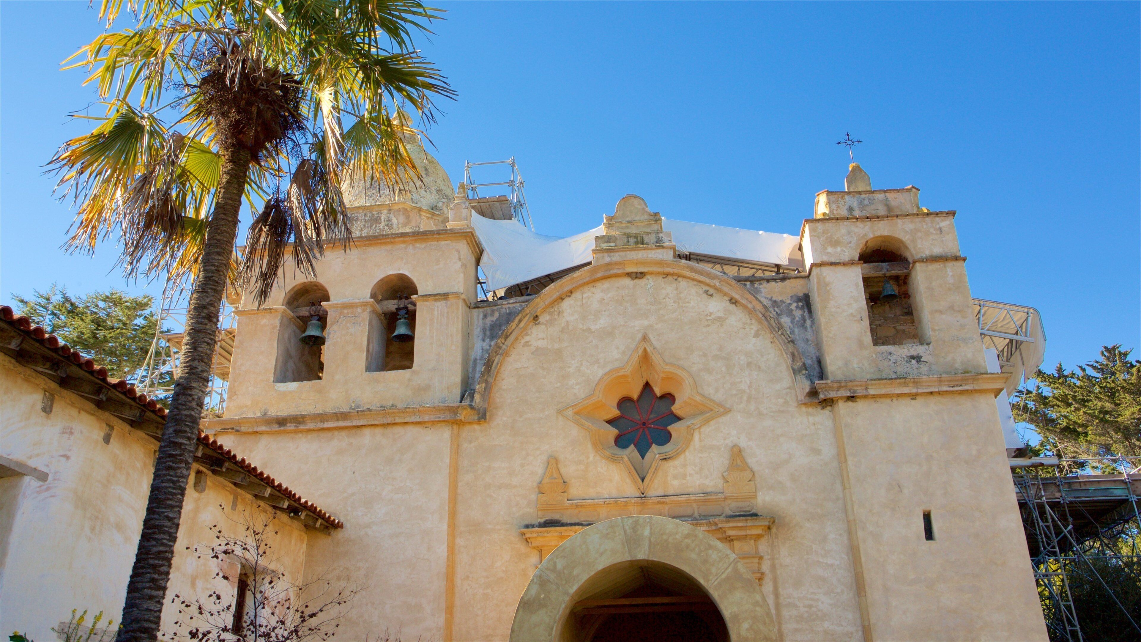Carmel Mission which includes heritage elements