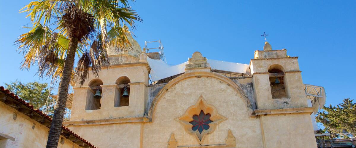Carmel Mission which includes heritage elements