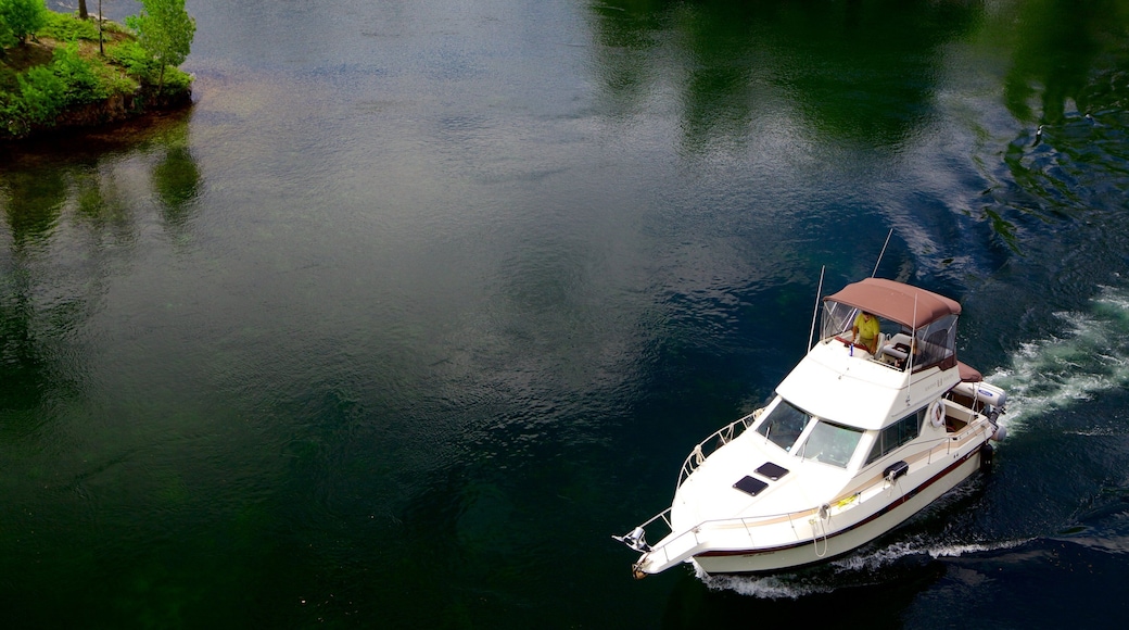 St. Lawrence Islands National Park showing a river or creek and boating