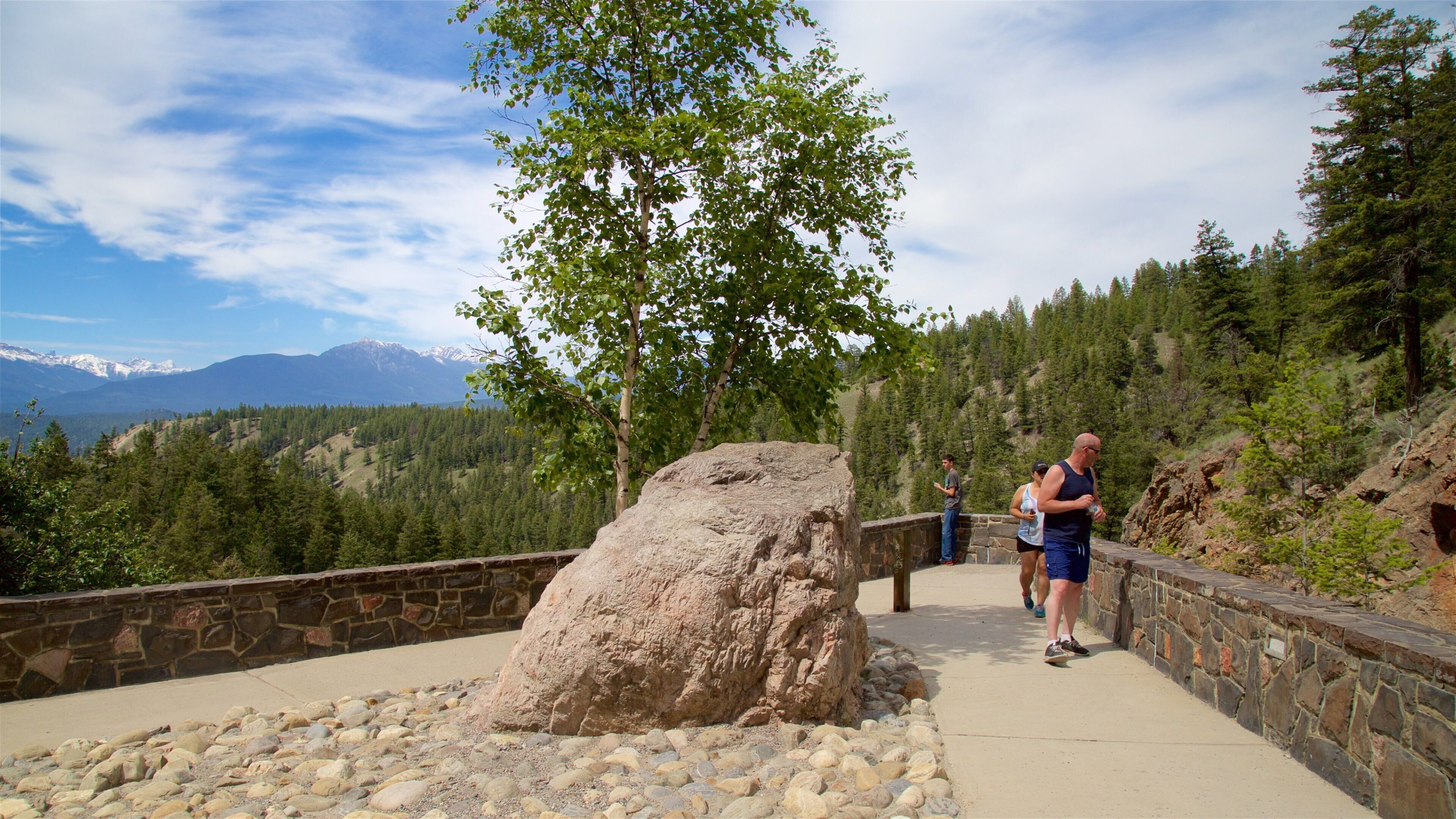 Kootenay National Park featuring tranquil scenes and views as well as a small group of people
