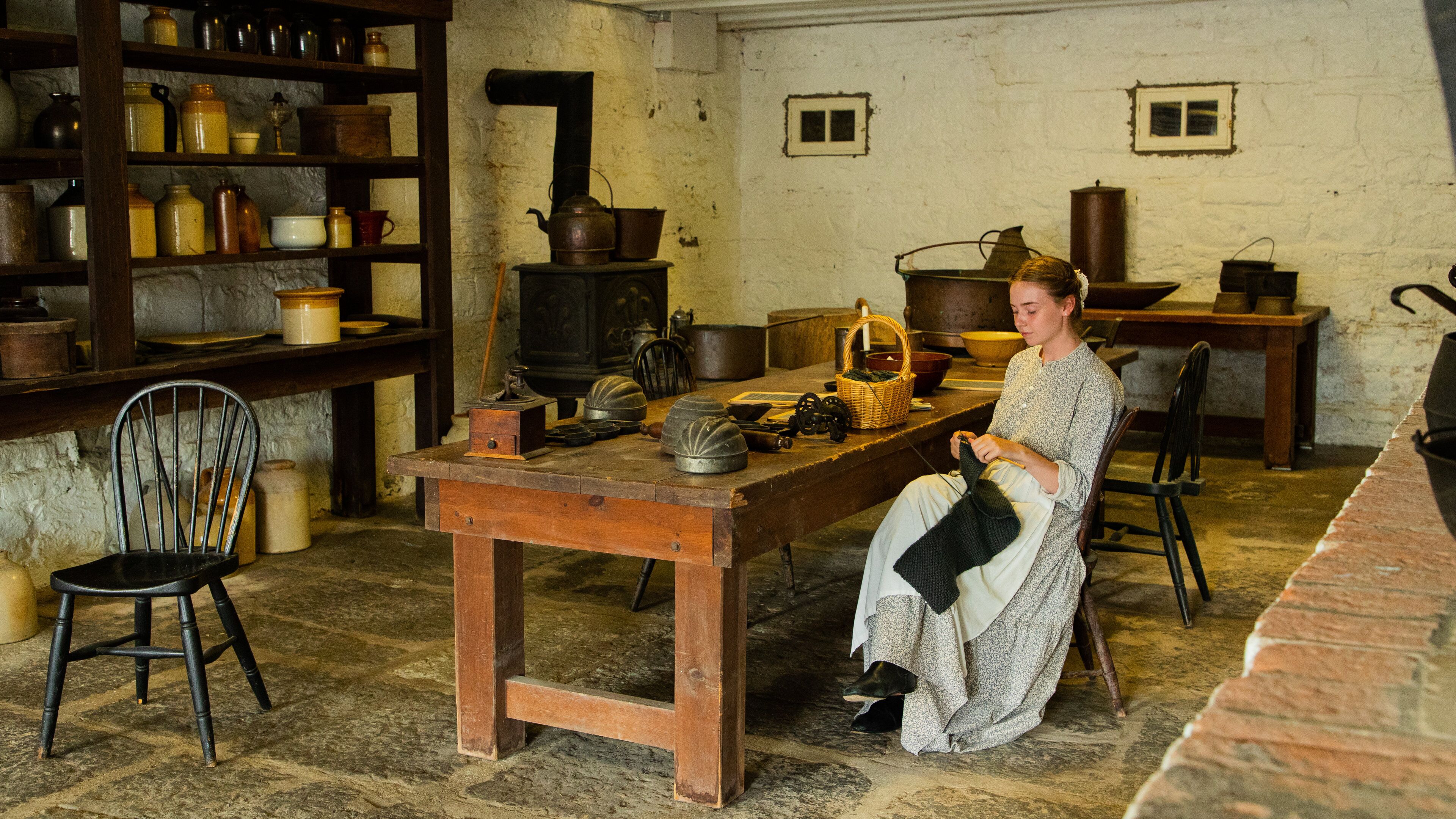 Fort Henry showing interior views as well as an individual femail