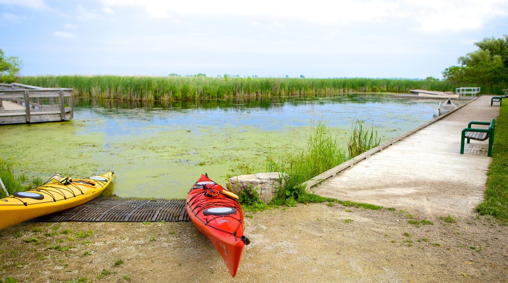 Point Pelee National Park som viser innsjø