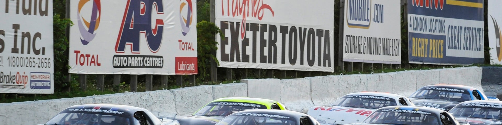 Delaware Speedway ofreciendo señalización