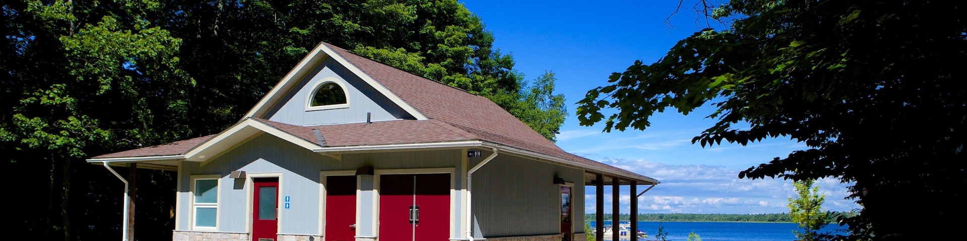 Georgian Bay Islands National Park which includes a house
