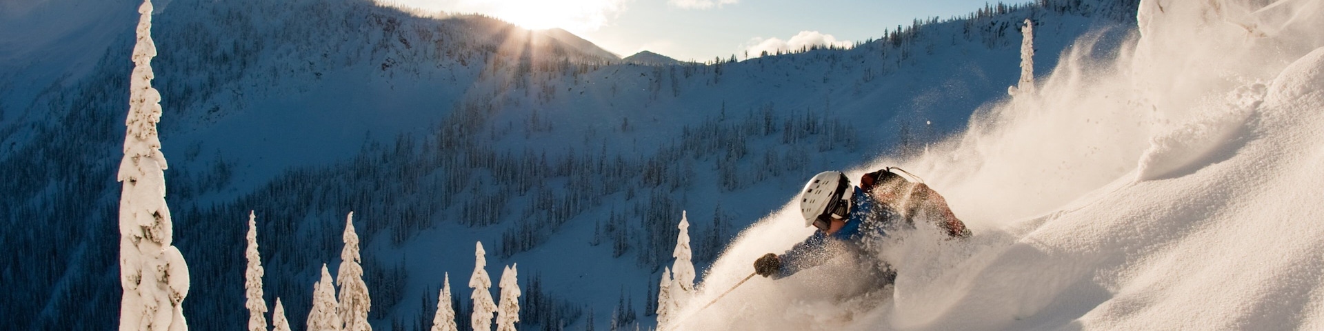 Whitewater Ski Resort showing snow skiing and snow as well as an individual male