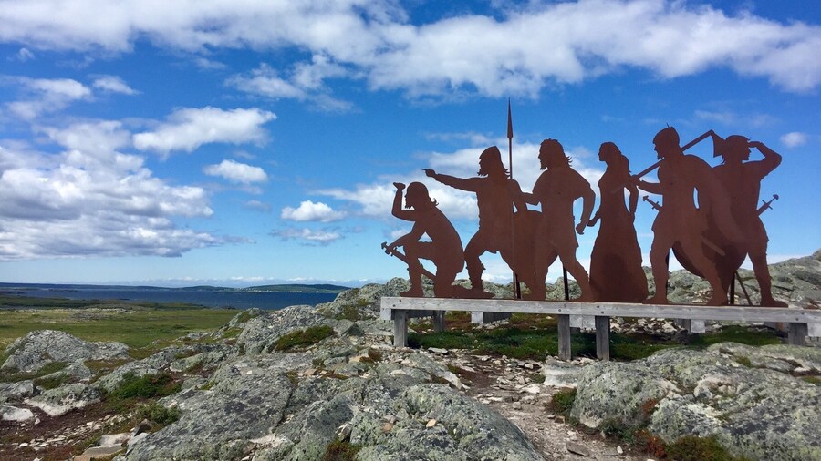 Sculpture at the park entrance. It is a fascinating place to visit.
