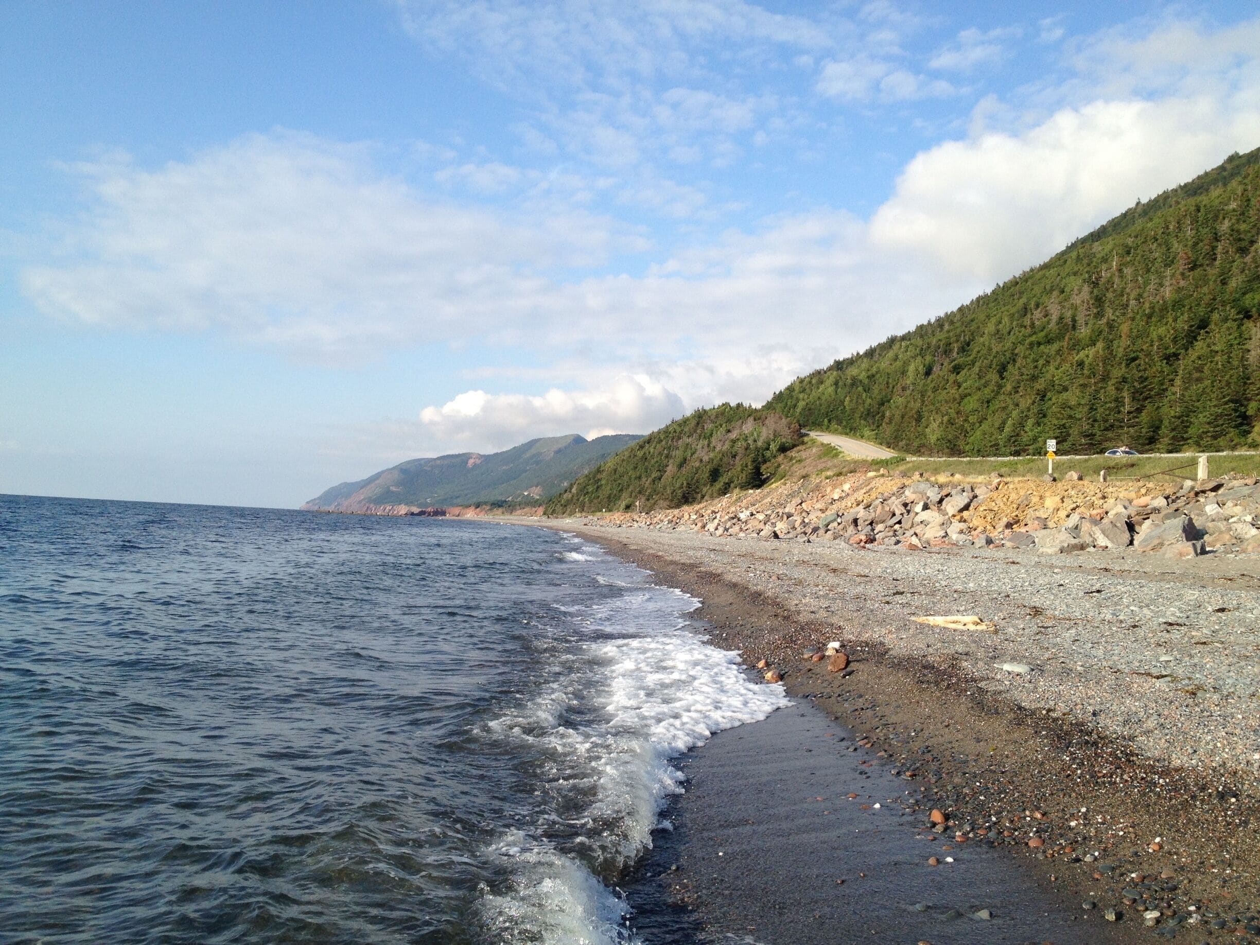 Had a quick swim on this quiet beach (August 2014)