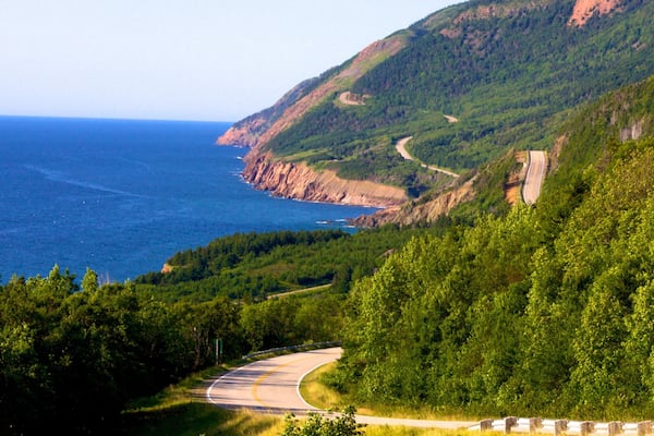 Cape Breton Highlands National Park das einen Felsküste