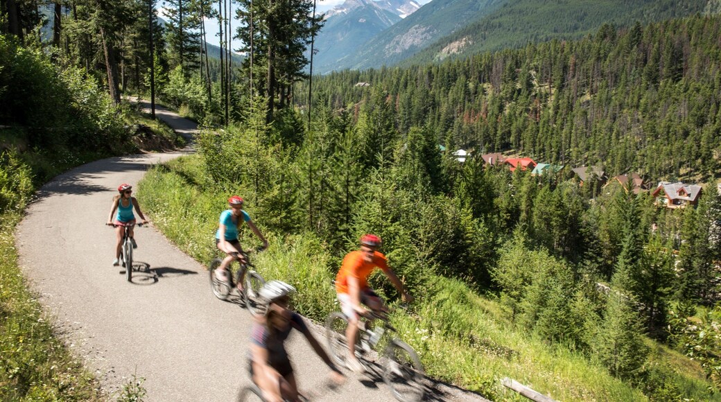 Panorama Mountain Ski Area which includes a small town or village, cycling and mountains