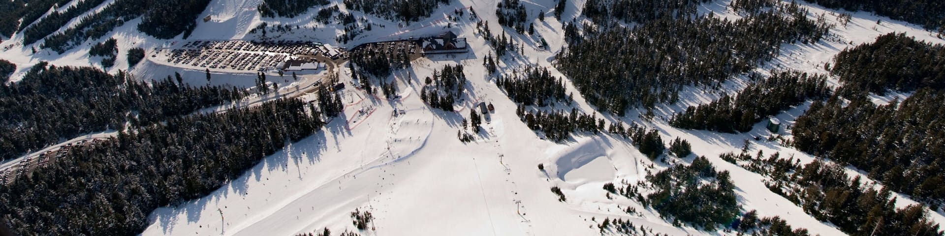 サイプレス マウンテン 表示 山々, 雪 と 海岸線の眺め