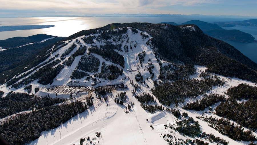 Cypress Mountain featuring snow, mountains and landscape views