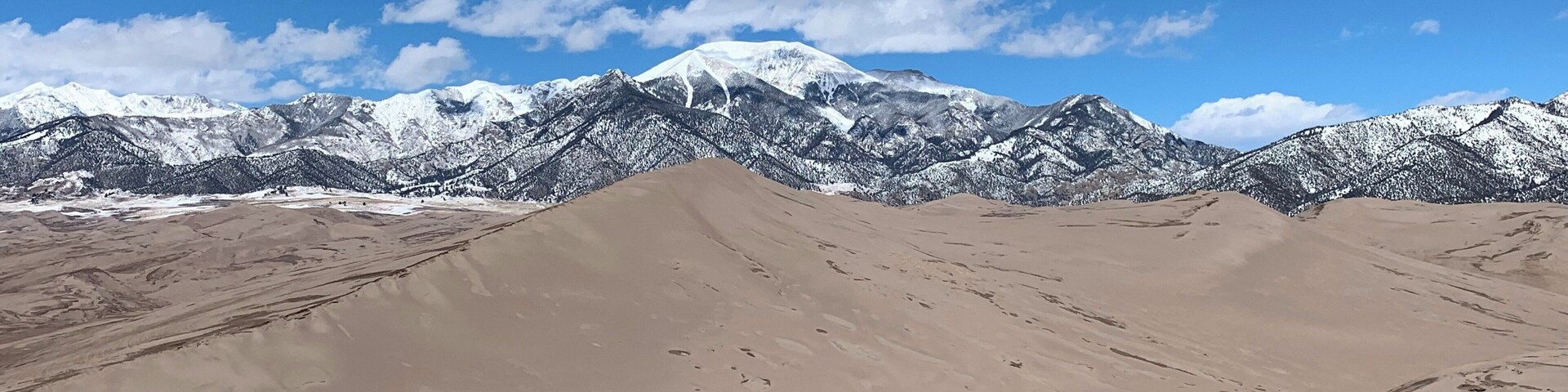 Iâve been here a handful of times. It is such an amazing site to see mountains of sand with the snow capped mountains in the background! #adventure is always waiting at the #greatsanddunes đđ
