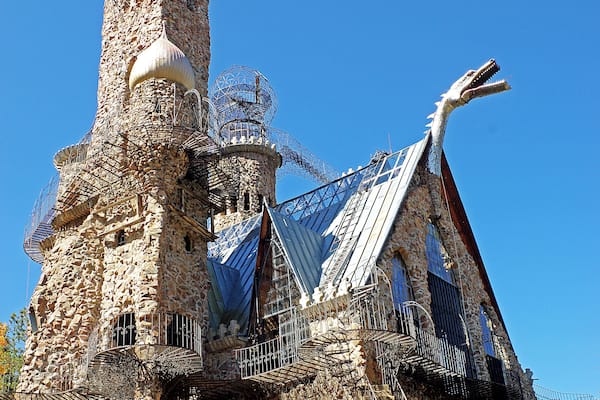 Bishop Castle is an "elaborate and intricate" "one-man project" named after its constructor, Jim Bishop, that has become a roadside attaction in central Colorado.