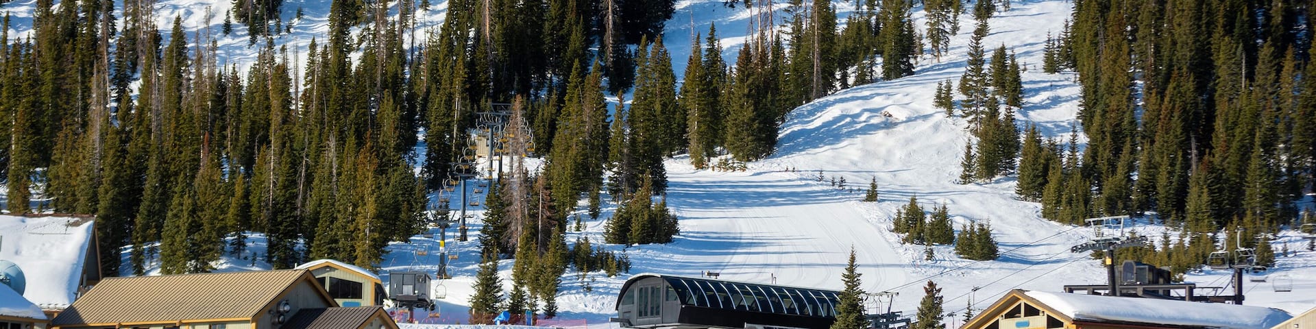 Wolf Creek Ski Area on a Sunny Winter Day