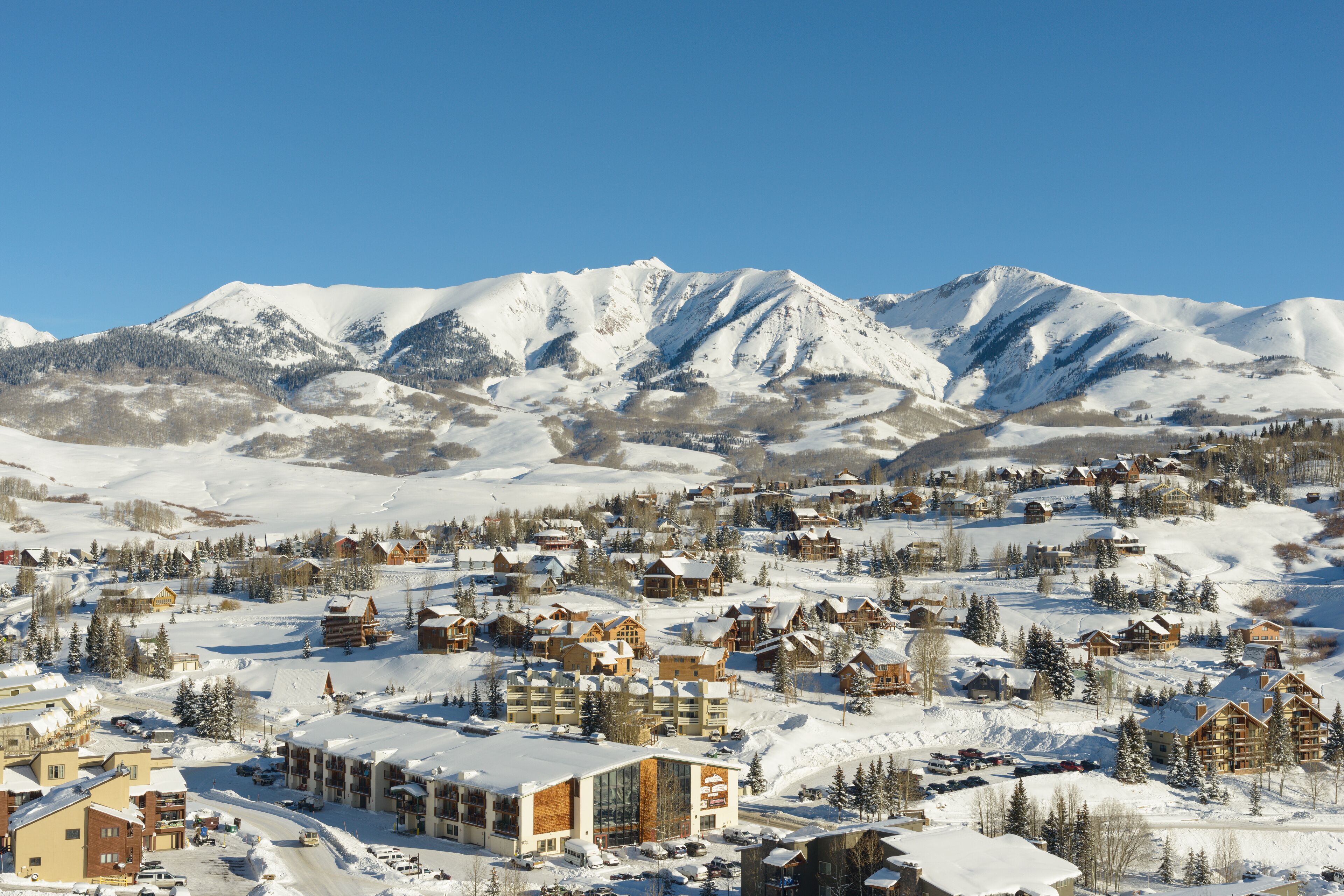 Mount Crested Butte Under Snow