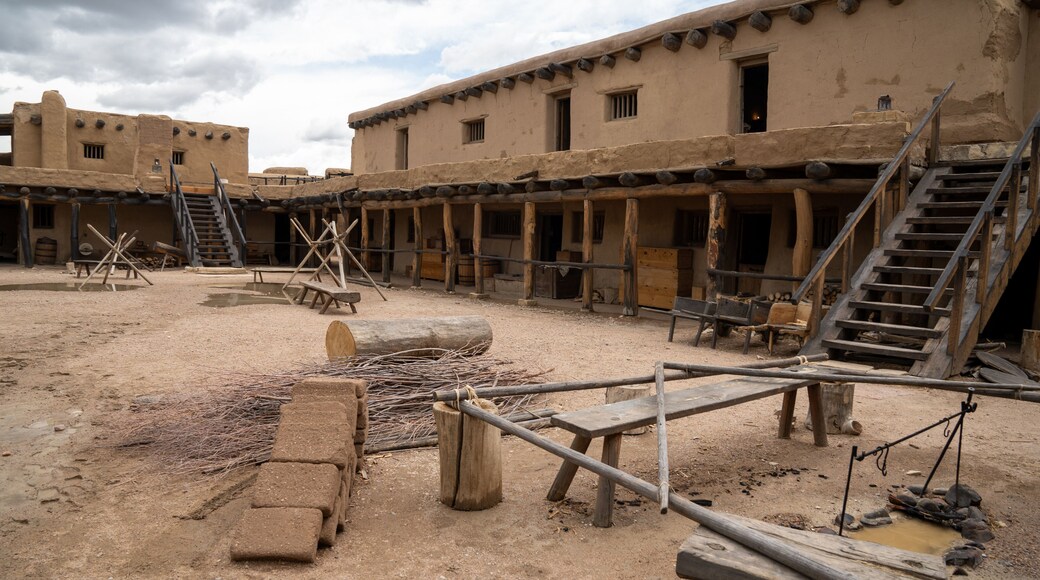 La Junta, Colorado Bents Old Fort National Historic Site as a thunderstorm brews in the distance