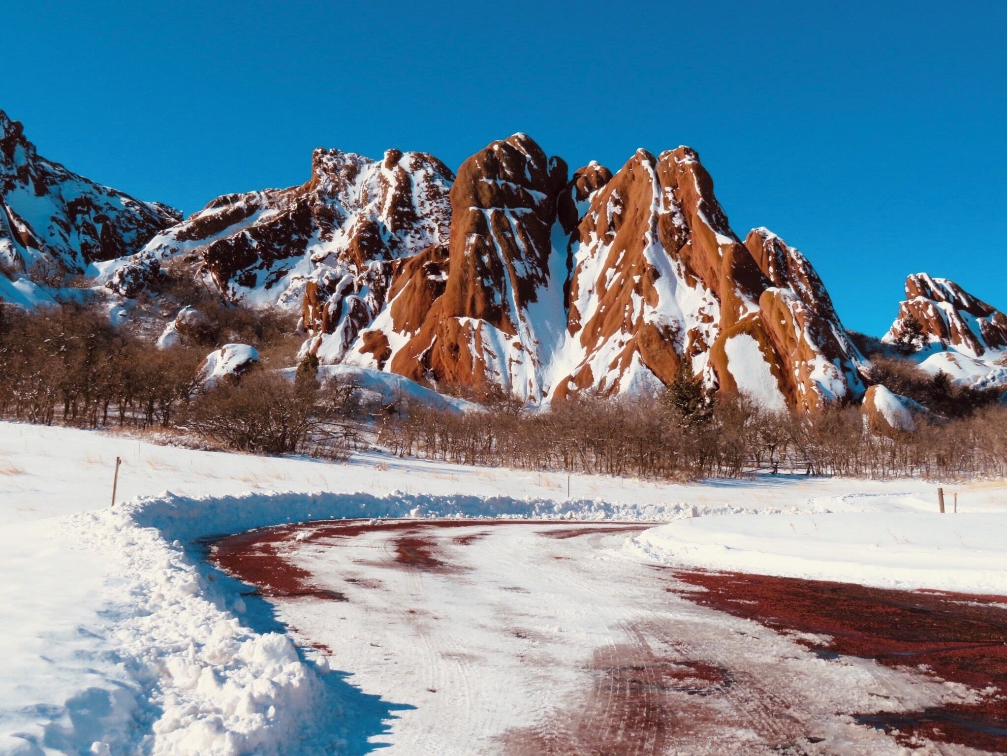 Roxborough State Park in snow ❄️💙❄️