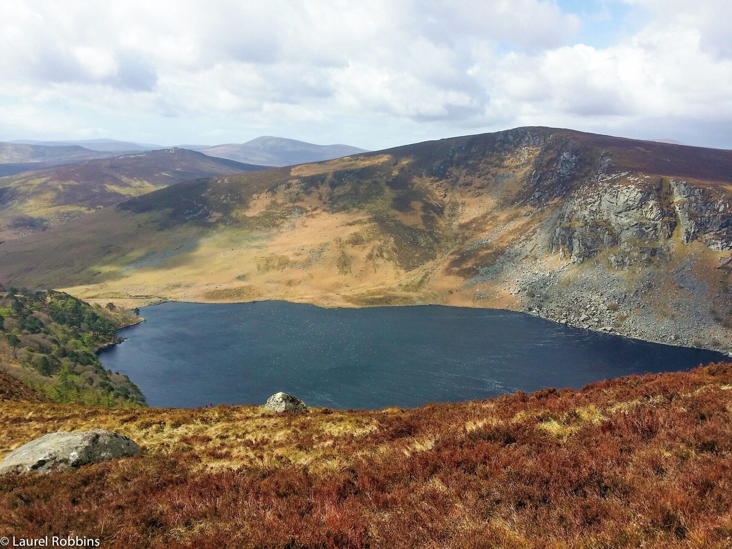 Lough Tay, is often referred to as "Guiness Lake" since the Guiness Estate lies at the end of the lake (not pictured). This was one of my favourite views while walking the Wicklow Way in Ireland.
Read more: http://monkeysandmountains.com/ziplining-adventure-como-italy
#blue