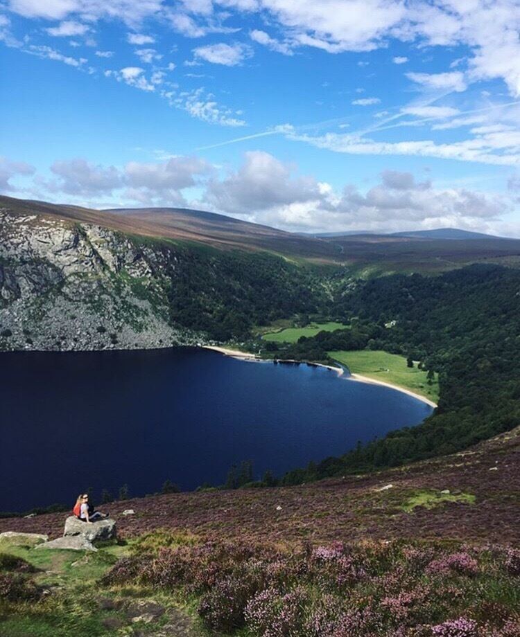 View of Lough Tay is incredible, well worth the trip! #wicklow #beautiful #view #lake #ireland #tourist #outdoor #sun #hiking #takeahike 