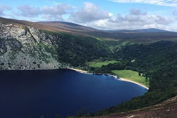 View of Lough Tay is incredible, well worth the trip! #wicklow #beautiful #view #lake #ireland #tourist #outdoor #sun #hiking #takeahike