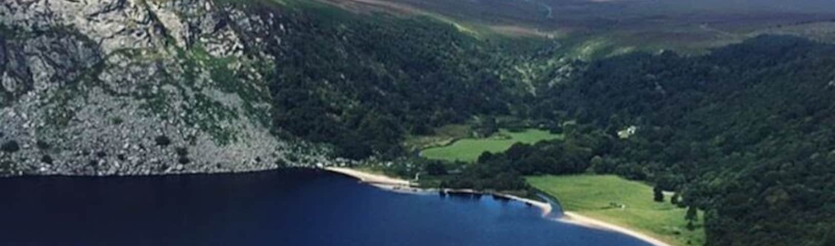 View of Lough Tay is incredible, well worth the trip! #wicklow #beautiful #view #lake #ireland #tourist #outdoor #sun #hiking #takeahike