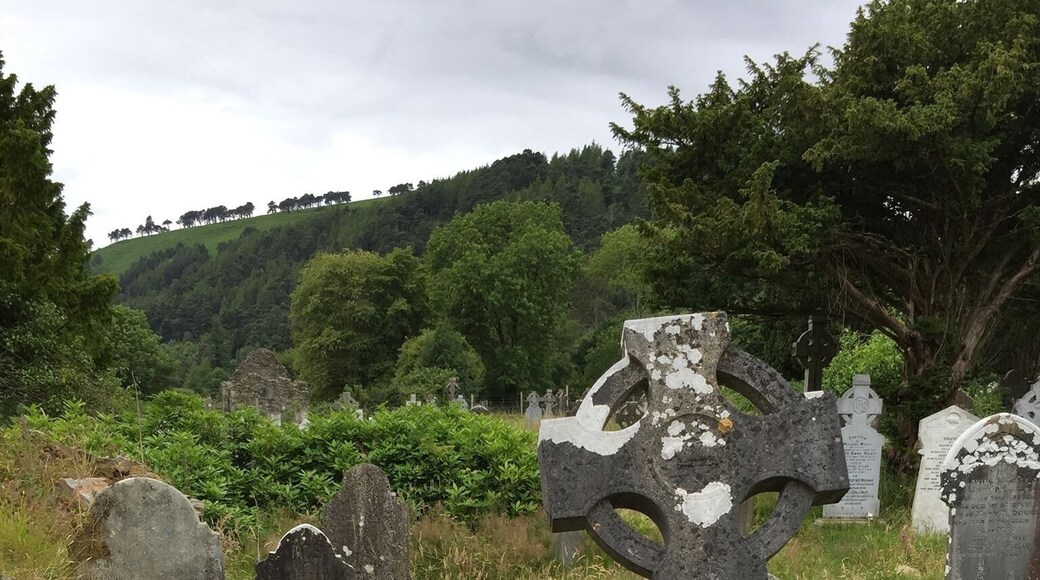 Cemetery in Glendalough, Ireland. #glendalough #ireland #cemetery #headstones