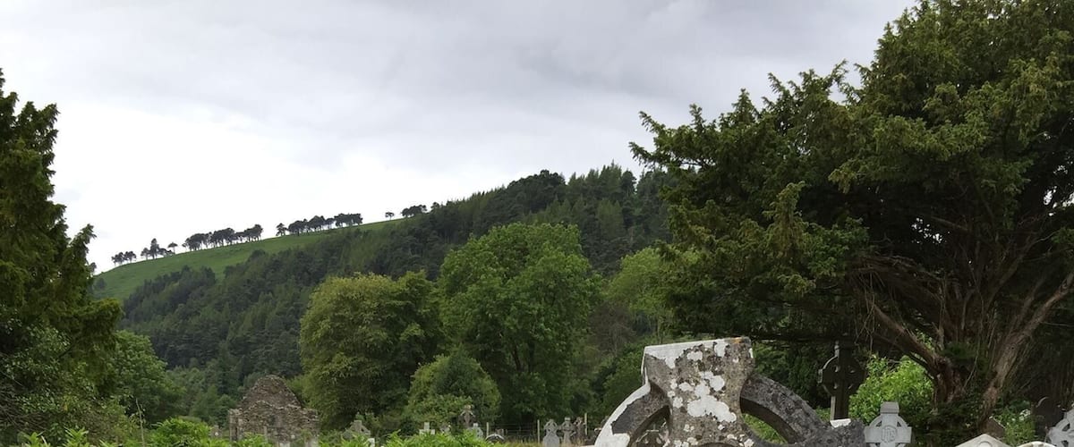 Cemetery in Glendalough, Ireland. #glendalough #ireland #cemetery #headstones