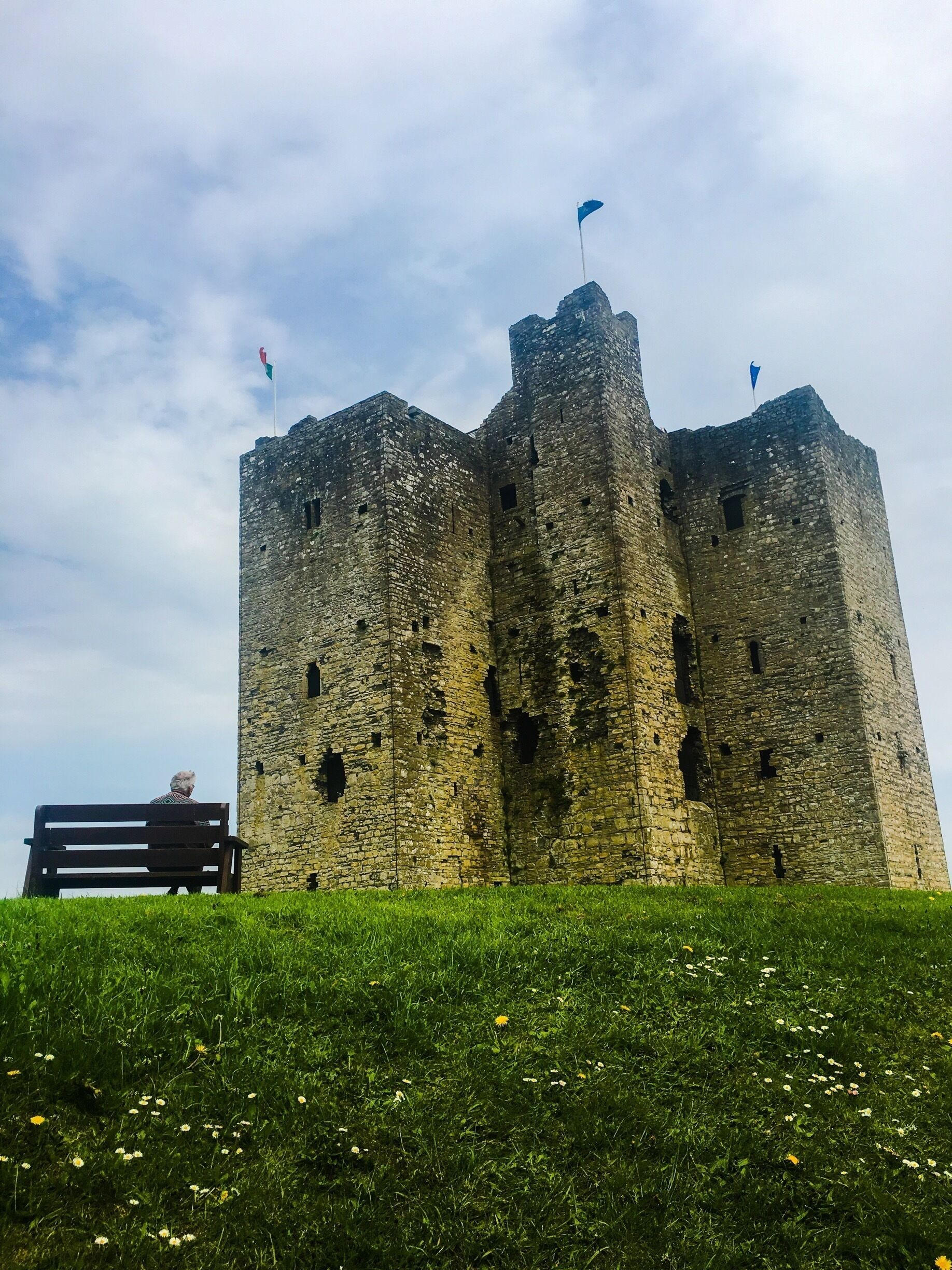 Grandpa & his favorite castle in Ireland. #green