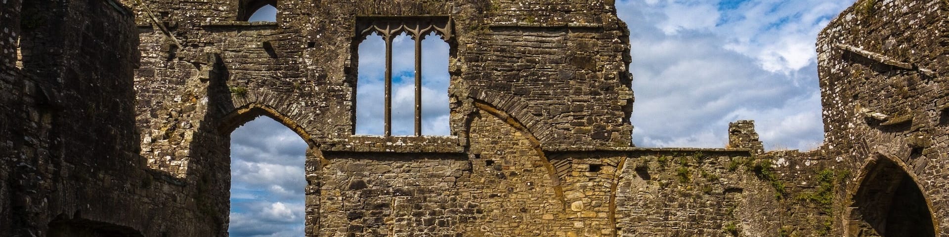 Ruins of Bective Abbey dating primarily to the 15th century. This site was used during the shooting of the movie Braveheart