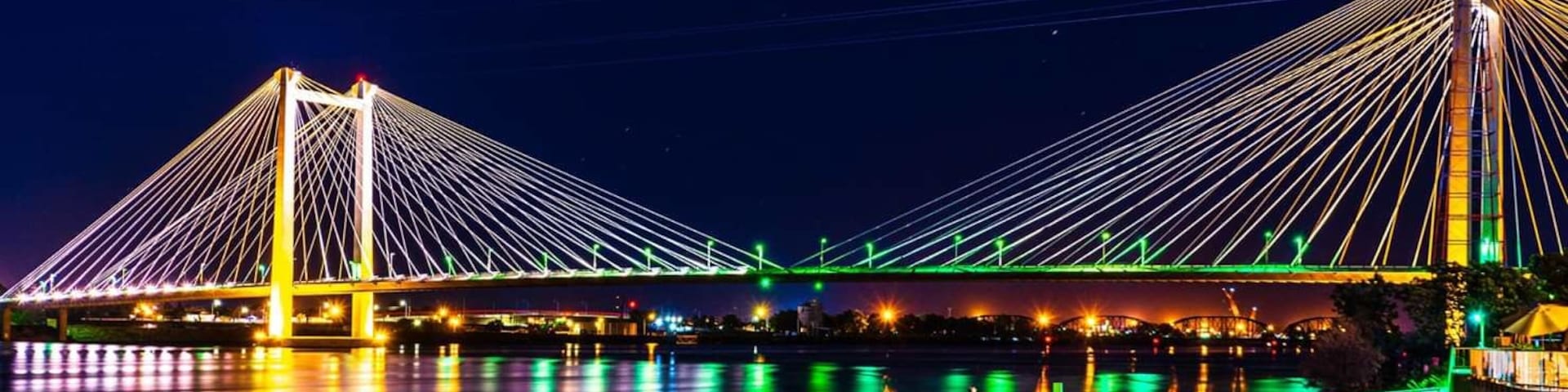 Cable bridge in tri cities. Washington st