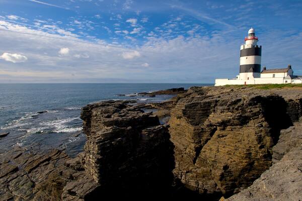 Irlanda caratteristiche di architettura d\'epoca, vista e vista del paesaggio