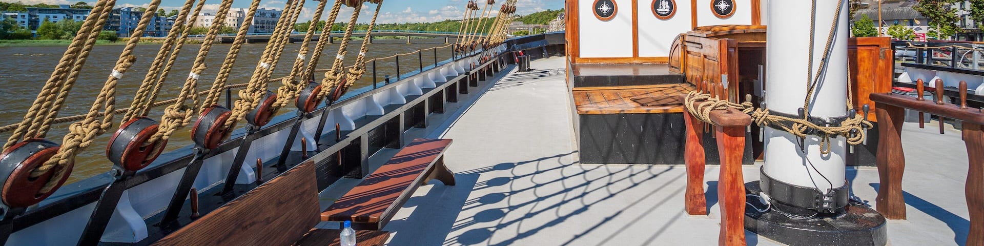 Dunbrody Emigrant Ship which includes boating and a bay or harbor