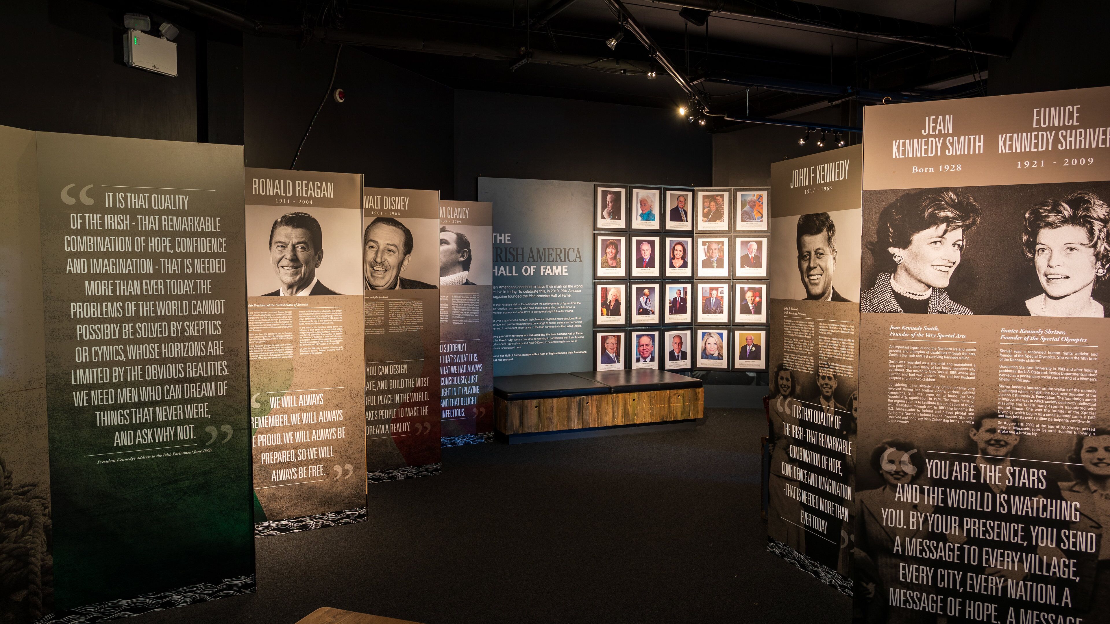 Dunbrody Emigrant Ship featuring interior views and signage